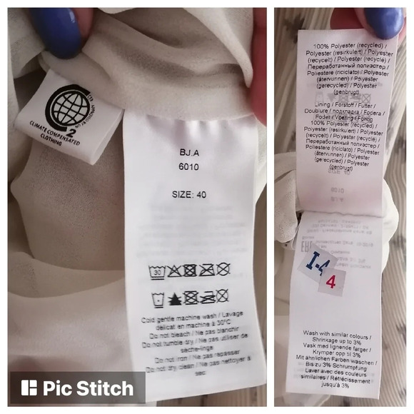 NWT Ganni Pleated Georgette Floral Blouse with Balloon Sleeves 40 EU (8 US) - Picture 14 of 17